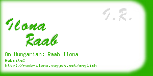 ilona raab business card